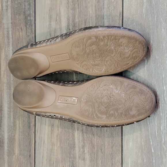 Cobb Hill Womens MALLKA Metallic Leather Flats slip on shoes sz 7.5 - Picture 9 of 14